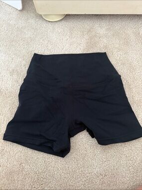 S59 High-Waist Black Women’s Active Shorts